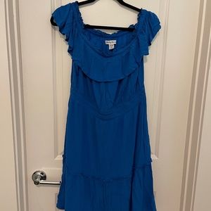 Tommy Bahama Blue Off Shoulder Dress - medium